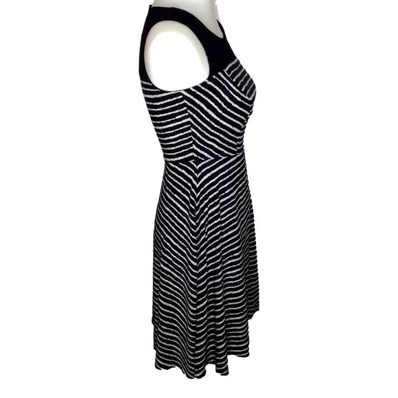 AB Studio Striped Fit and Flare Sleeveless Dress - Picture 2 of 6
